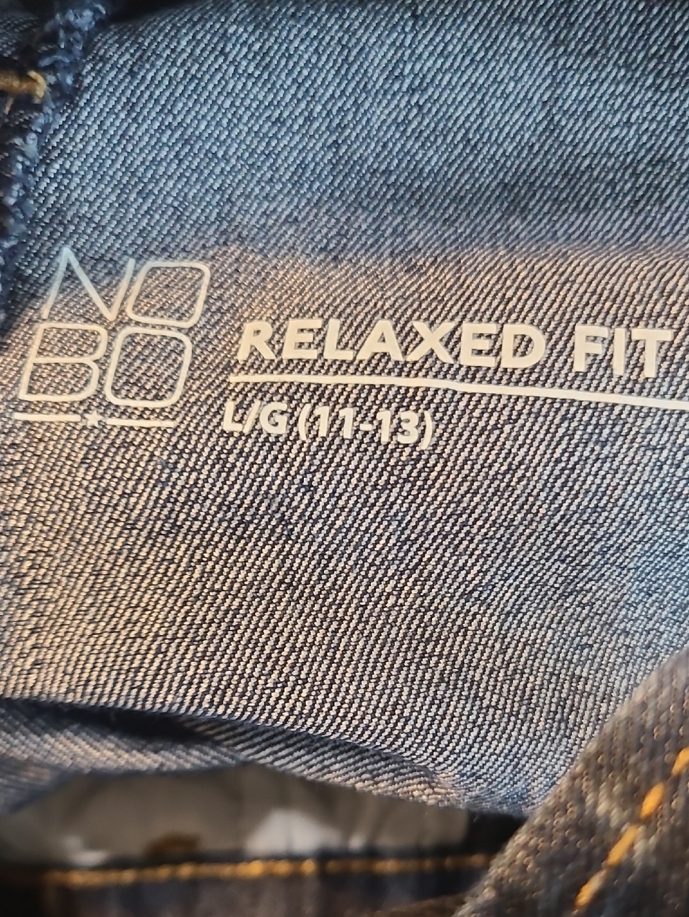 No Boundaries Dark Blue Denim Short Overalls - Picture 4 of 4
